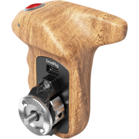 Produktbild för SmallRig 3324 Rosette Side Handle Wood with Record Start/Stop Remote Trigger
