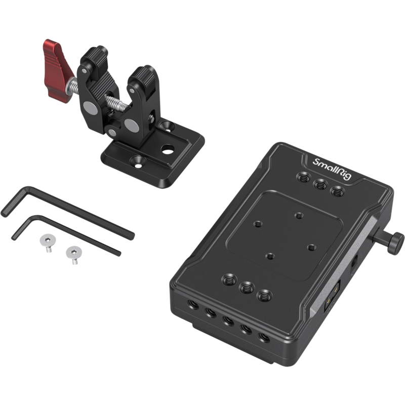 Produktbild för SmallRig 3497 Battery Adapter Plate V-Mount (Basic Version) with Super Clamp Mount