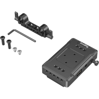 Produktbild för SmallRig 3498 Battery Adapter Plate V-Mount (Basic Version) with Dual Rod Clamp