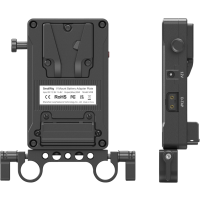 Produktbild för SmallRig 3498 Battery Adapter Plate V-Mount (Basic Version) with Dual Rod Clamp