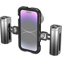 Miniatyr av produktbild för SmallRig 4076 Mobile Video Cage Kit (Dual Handheld) For iPhone 14 Pro