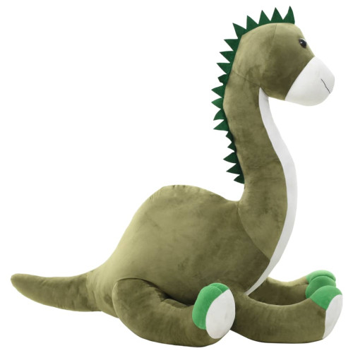 vidaXL Gosedjur brontosaurus plysch grön