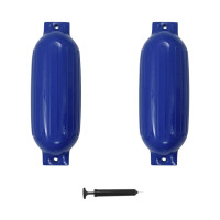 Produktbild för Stötfångare för båt 4 st blå 69x21,5 cm PVC