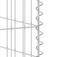 Produktbild för Gabionmur för soptunna galvaniserat stål 110x100x110 cm