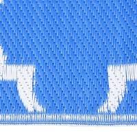 Produktbild för Utomhusmatta blå 190x290 cm PP