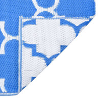 Produktbild för Utomhusmatta blå 160x230 cm PP