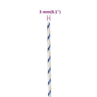 Produktbild för Båtlina vit 3 mm 25 m polypropylen