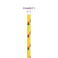 Produktbild för Båtlina gul 8 mm 250 m polypropen