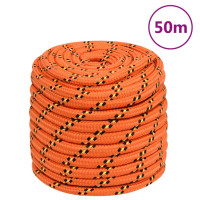 Produktbild för Båtlina orange 16 mm 50 m polypropylen