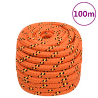 Produktbild för Båtlina orange 20 mm 100 m polypropylen