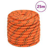 Produktbild för Båtlina orange 18 mm 25 m polypropylen