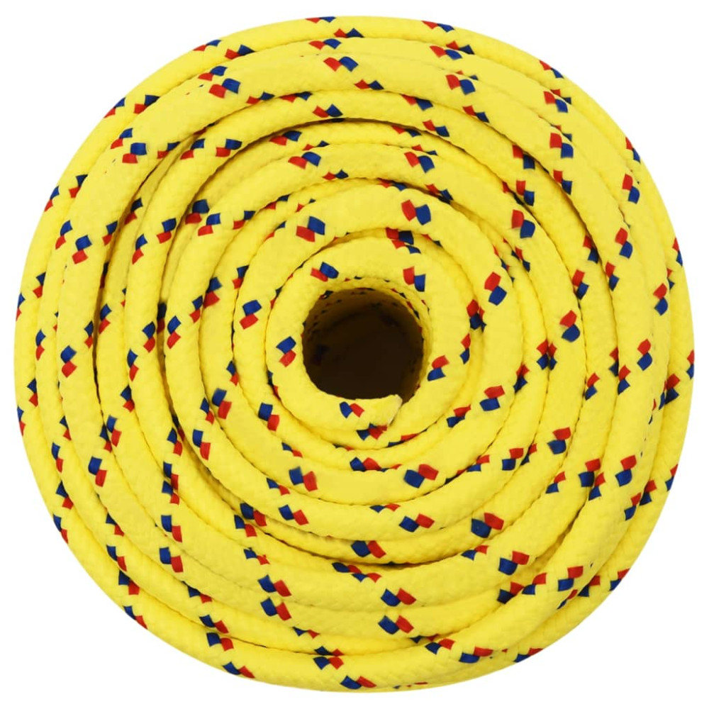 Produktbild för Båtlina gul 12 mm 250 m polypropen