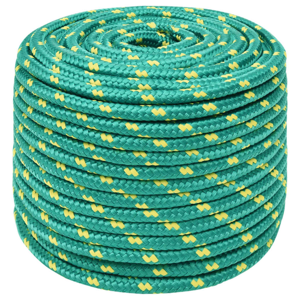 Produktbild för Båtlina grön 12 mm 100 m polypropen