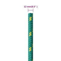 Produktbild för Båtlina grön 12 mm 100 m polypropen