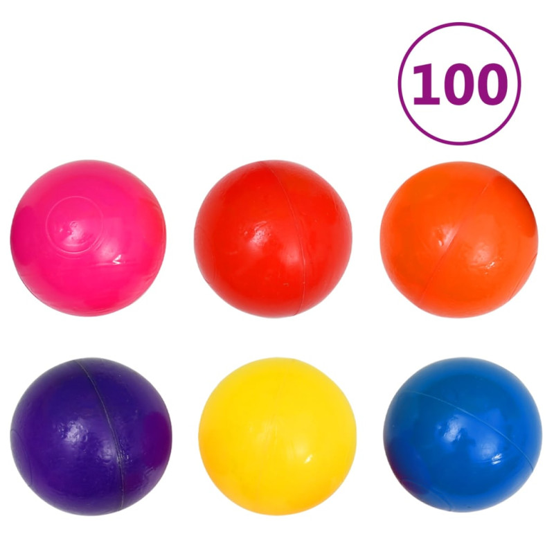 Produktbild för Lektält med 350 bollar flerfärgat