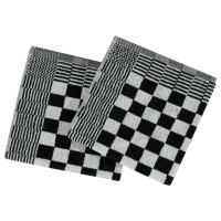 Miniatyr av produktbild för Handduksset 10 st svart och vit bomull