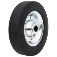 Produktbild för Hjul för stödhjul Ø20x5 cm solid gummi och stål