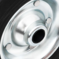 Produktbild för Hjul för stödhjul Ø20x5 cm solid gummi och stål