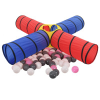 Miniatyr av produktbild för Lektunnel med 250 bollar flerfärgad
