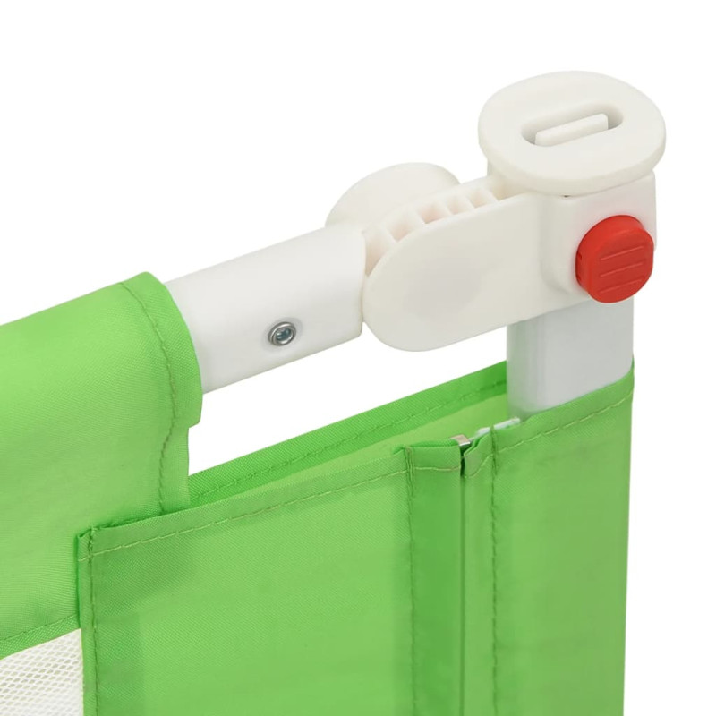 Produktbild för Sängskena för barn grön 190x25 cm tyg