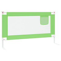 Produktbild för Sängskena för barn grön 140x25 cm tyg
