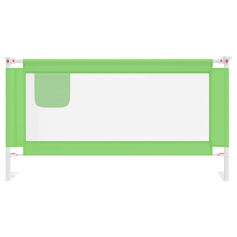 Produktbild för Sängskena för barn grön 160x25 cm tyg