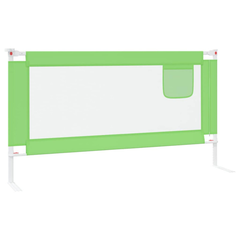 Produktbild för Sängskena för barn grön 160x25 cm tyg