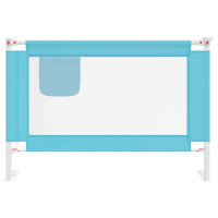 Produktbild för Sängskena för barn blå 100x25 cm tyg