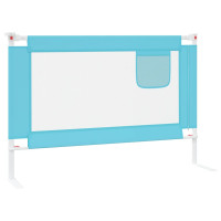 Produktbild för Sängskena för barn blå 100x25 cm tyg