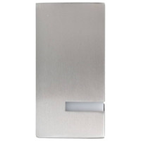 Produktbild för Utomhusvägglampa 2 st 35 W silver rektangulär