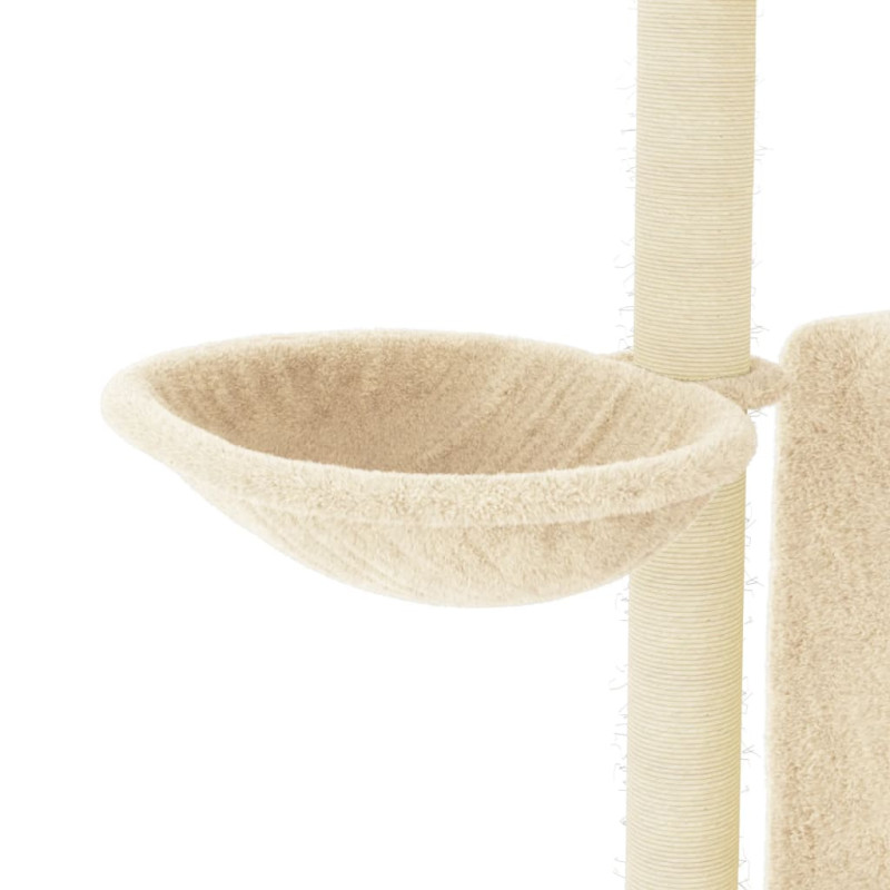 Produktbild för Klösträd med sisalpelare gräddvit 96,5 cm