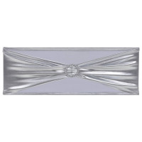 Miniatyr av produktbild för 25 st stolsband stretch diamantspänne silver