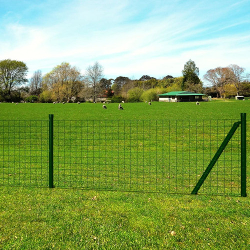 vidaXL Eurofence stål 10 x 1,2 m grön