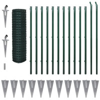 Produktbild för Eurofence stål 25 x 1,5 m grön