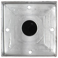 Produktbild för Jordspett 6 st silver 12x12x56 cm galvaniserat stål
