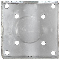 Produktbild för Jordspett 6 st silver 14x14x58 cm galvaniserat stål