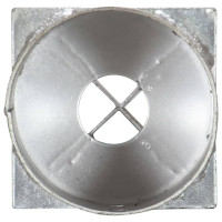 Produktbild för Jordspett 2 st silver 10x76 cm galvaniserat stål