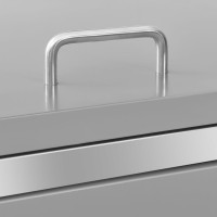 Miniatyr av produktbild för Skjul till ett sopkärl 69x77,5x112,5 cm rostfritt stål