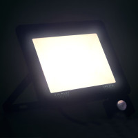 Produktbild för Strålkastare med sensor 100 W LED kallvit