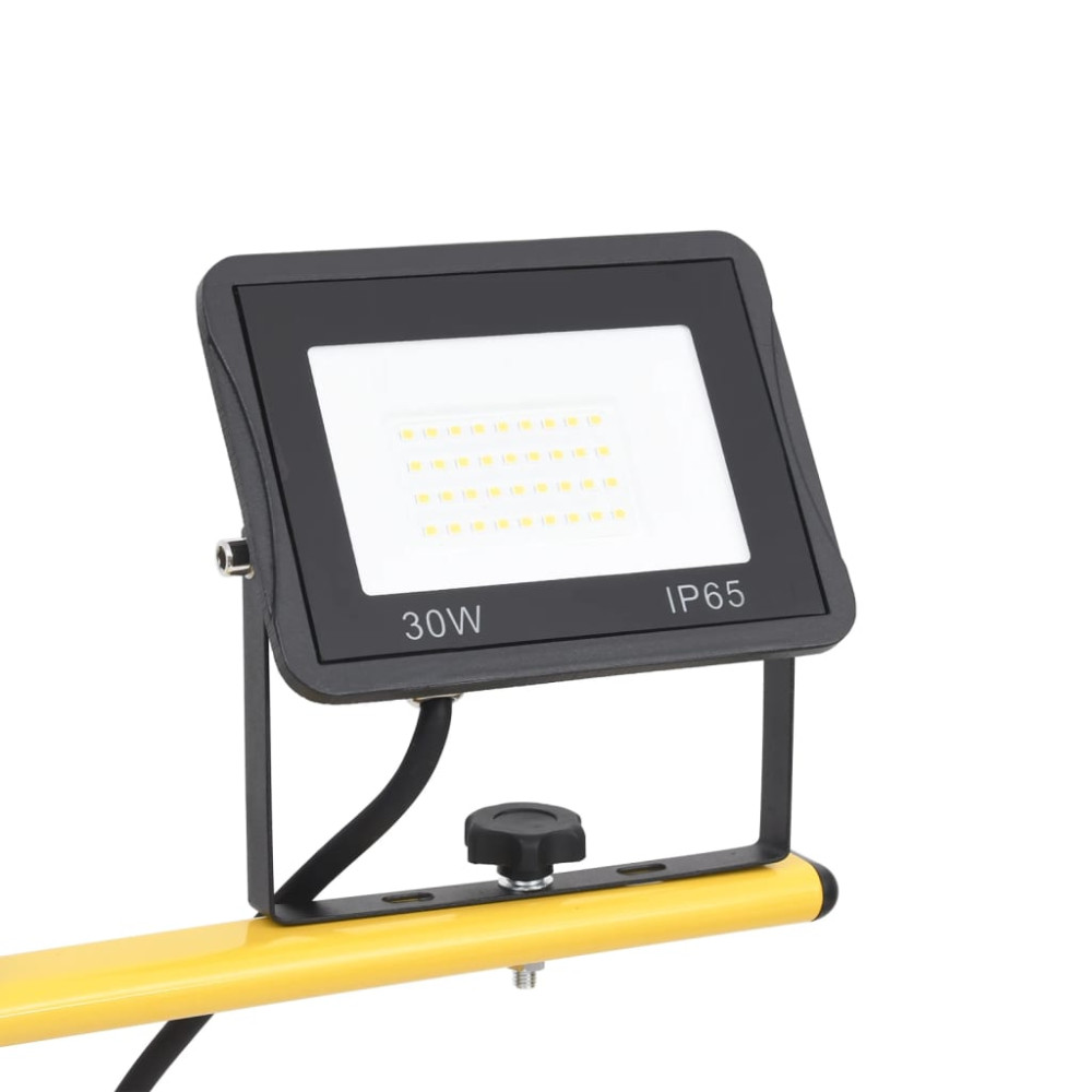 Produktbild för Strålkastare med stativ 2x30 W LED kallvit