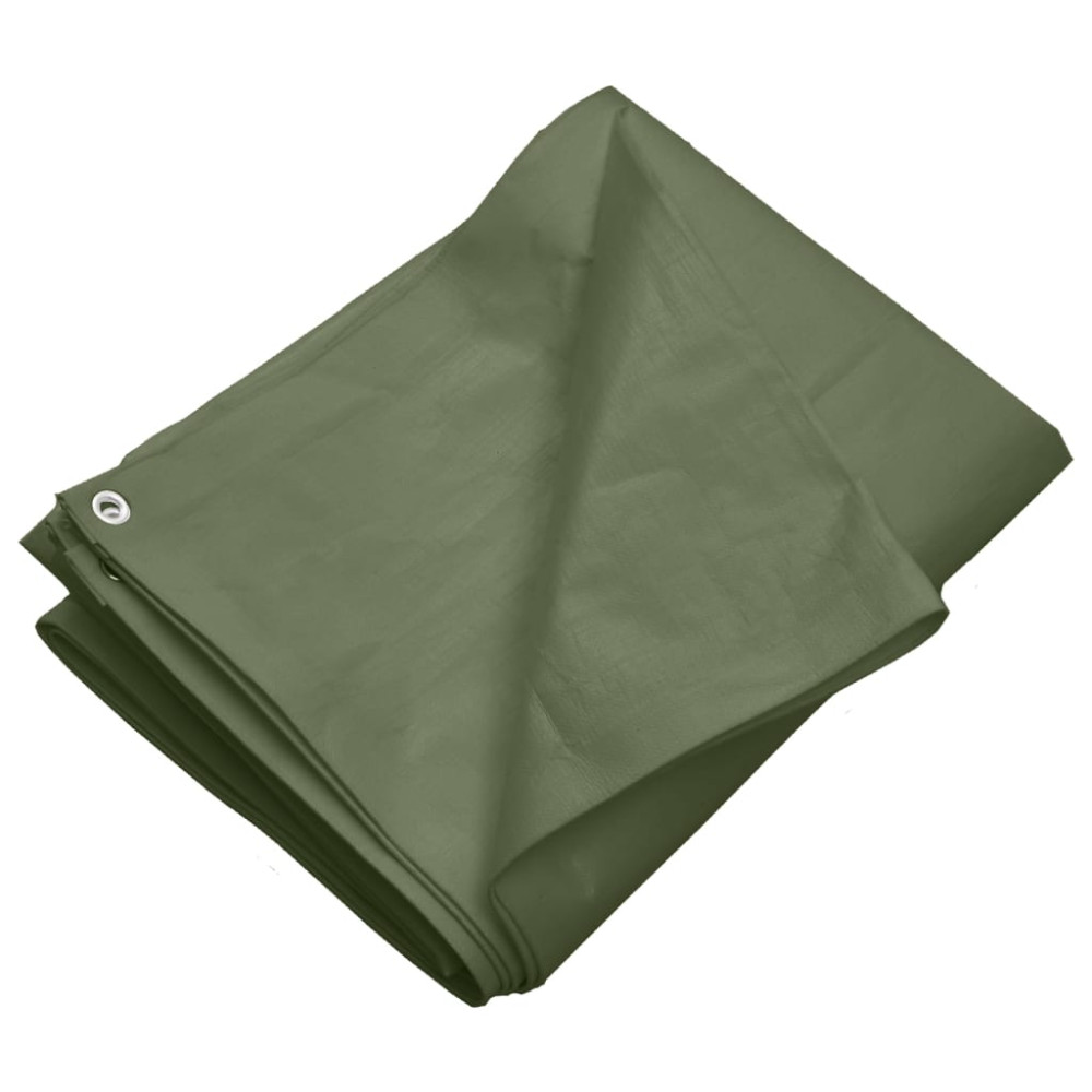 Produktbild för Presenning 260 g/m² 3x3 m grön HDPE
