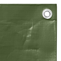 Produktbild för Presenning 260 g/m² 6x6 m grön HDPE