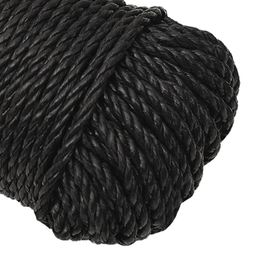 Produktbild för Rep svart 3 mm 25 m polypropen