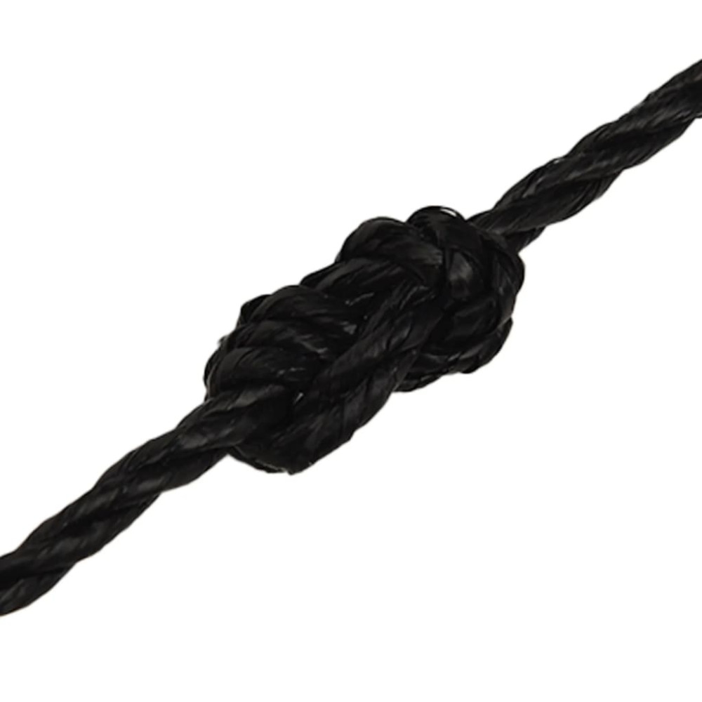Produktbild för Rep svart 3 mm 25 m polypropen