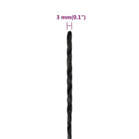 Produktbild för Rep svart 3 mm 25 m polypropen