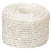 Produktbild för Rep vit 16 mm 250 m polypropylen