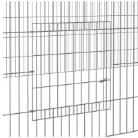 Produktbild för Kaninhage 5 paneler 541x109x54 cm galvaniserat järn