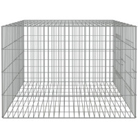 Produktbild för Kaninhage 2 paneler 110x79x54 cm galvaniserat järn