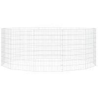 Produktbild för Husdjursbur 12-panel 54x80 cm galvaniserat järn