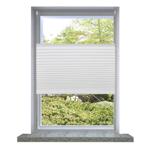 vidaXL Plisségardin 50x150 cm vit - Gardiner & Persienner